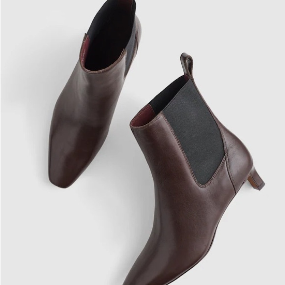 Madewell The Dimes Chelsea Boot Leather Brown
